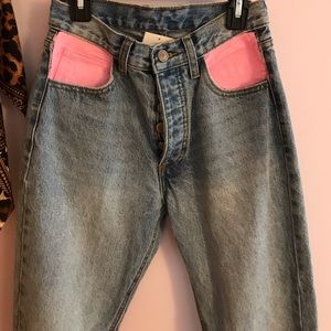 UPCYCLED John galt high waisted light wash jeans✨